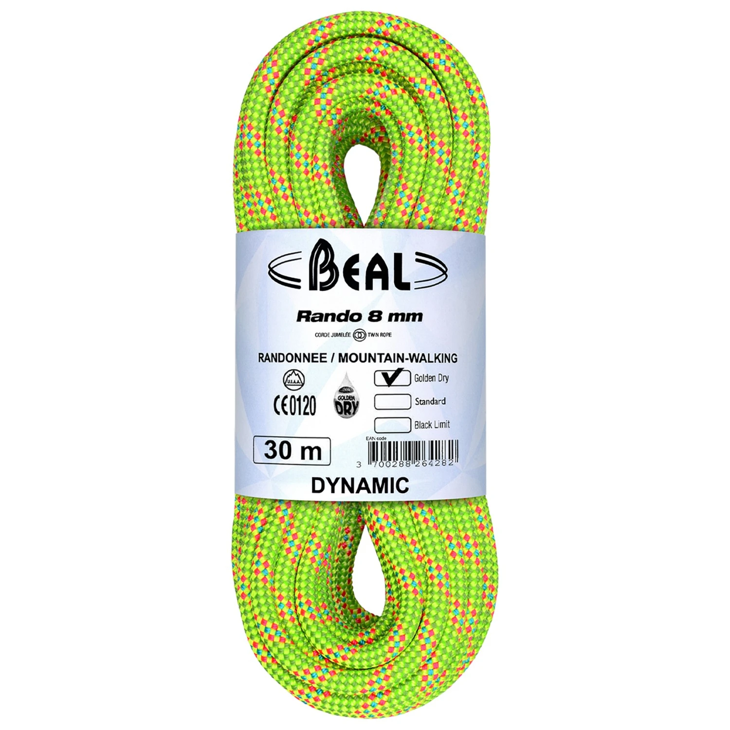 Beal Rando Golden Dry 8 Mm - Twin Rope 3 Beal Rando Golden Dry 8 Mm - Twin Rope