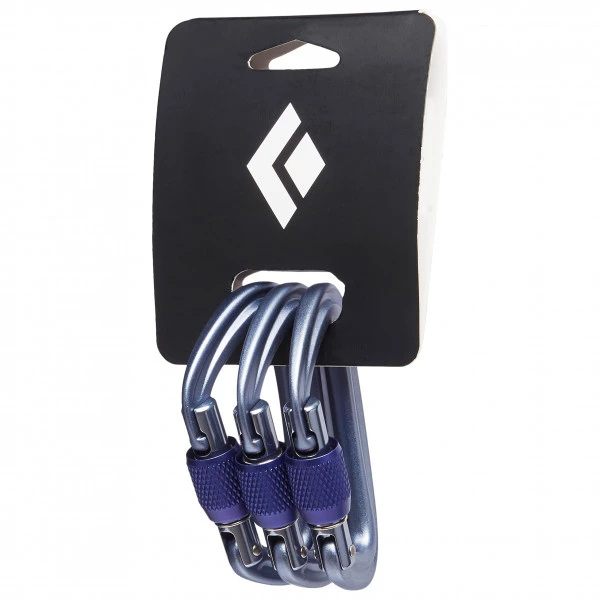 Black Diamond Liteforge Screwgate 3 Pack - Screwgate Carabiner 3 Black Diamond Liteforge Screwgate 3 Pack - Screwgate Carabiner
