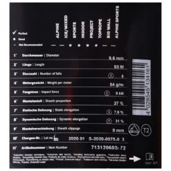 Edelrid SE Priti 9,6 Mm - Single Rope -Edelrid Sales 2025 edelrid se priti 96 mm single rope detail 3